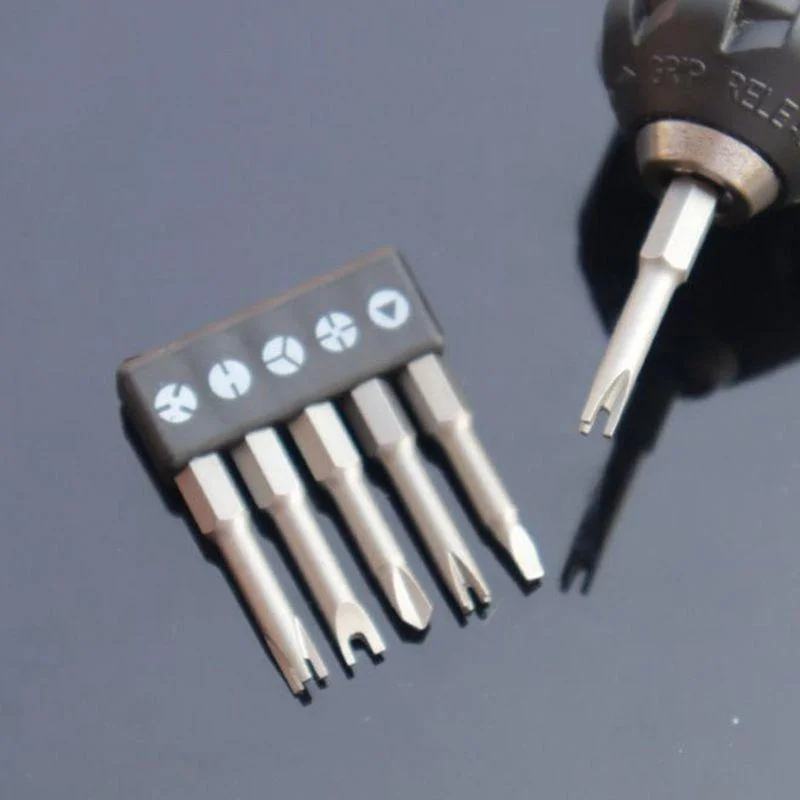 5Pcs Special shaped Screwdriver Set 50mm U-shaped Y-Type Triangle Inner Cross Three Points Screwdriver Bit Tool - Image 4