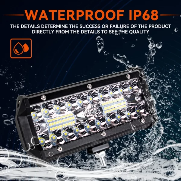 12V 24V Headlight Truck Farm Tractor Boat SUV ATV Light Bar/work Light Car LED Light Bar Offroad 4x4 Spotlights - Image 5
