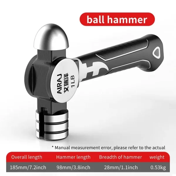 Small Hammer Mini Claw Hammer Head Fitter Hammer Octagonal Hammer Multifunctional Integrated Nail Hammer - Image 8