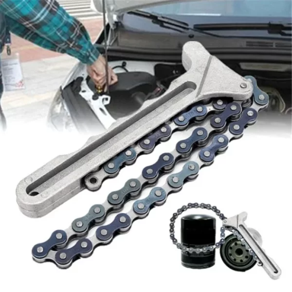Universal Oil Chain Wrench Auto Engine Engine Oil Car Fuel Filter Filter Removal Tools - Image 8