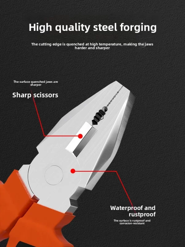 Electric Wire Pliers Large Opening Sharp Multifunction Tool - Image 14