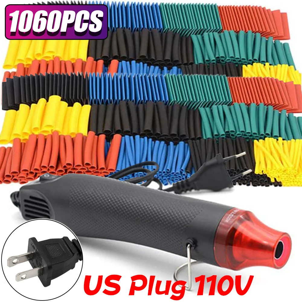 1060/530/127PCS Heat Shrink Tubing kit 2:1 Shrinkable Wire Shrinking Wrap Wire Connect Cover - Image 15