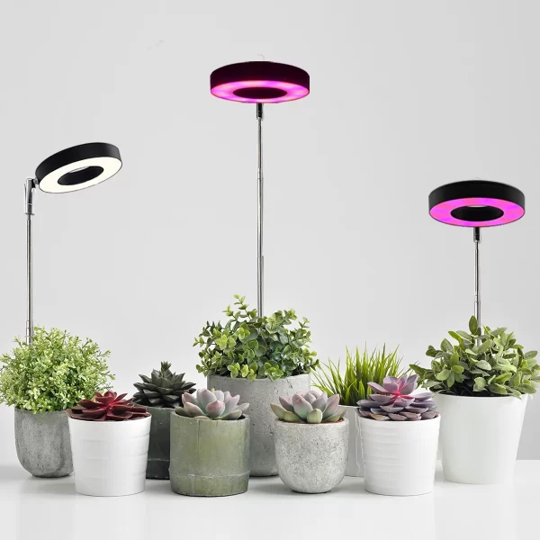 Three color with base plant light Full spectrum LED indoor plant growth light 3/9/12 timing height adjustable 10 levels dimming - Image 12