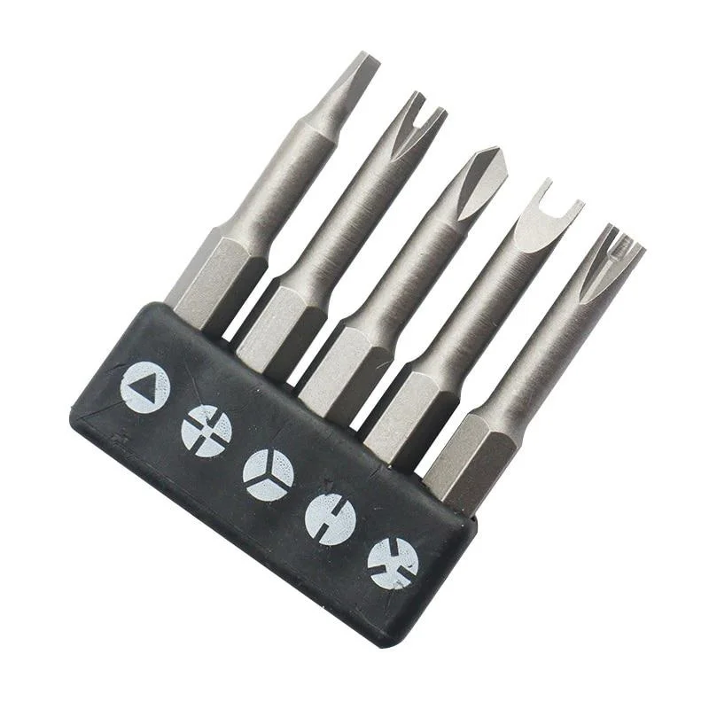5Pcs Special shaped Screwdriver Set 50mm U-shaped Y-Type Triangle Inner Cross Three Points Screwdriver Bit Tool - Image 5