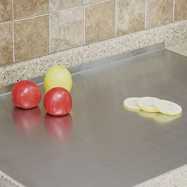 L-shaped folding chopping board stainless steel double-sided chopping board - Image 10