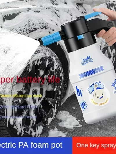 Electric car wash foam spray pot Household hand-held car wash spray gardening air pressure spray foam pot 1.5L 2L