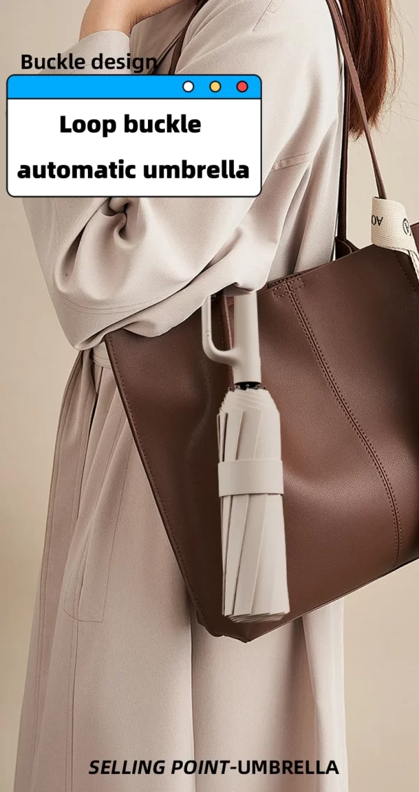 Extra Large Reinforced Wind-resistant Rain-resistant Dual-purpose UV-resistant Fully Automatic Ring-buckle Umbrella - Image 11