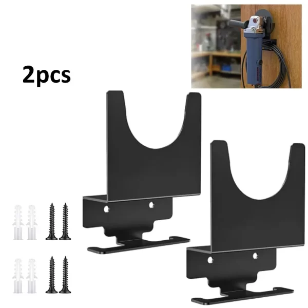 Angle Grinder Holder Metal Angle Grinder Rack with Cord Hanger Wall Mount Bracket - Image 8