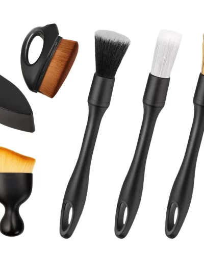 4-5PCS Car Detailing Brush Set Air Conditioning Vent Clean Crevice Sweep Dust Duster Auto Interior