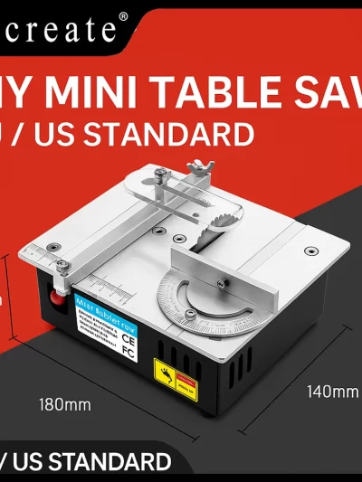 DIY Mini Table Saw 96W 5000RPM Precision Compact Cutting Machine For Wood PCB Plastic Aluminum
