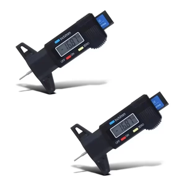 Tire Tread Gauge LCD 2Pcs Depth Gauge Tread Measurement Tool - Image 3