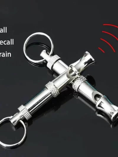 Dog Training Whistle Stop Barking Device Ultrasonic Training Flute Silent Whistle Control Tool Puppy Train Keychain