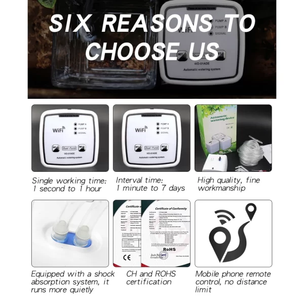 WIFI Intelligent Watering Device Double Pump Timed Automatic Drip Irrigation System - Image 13