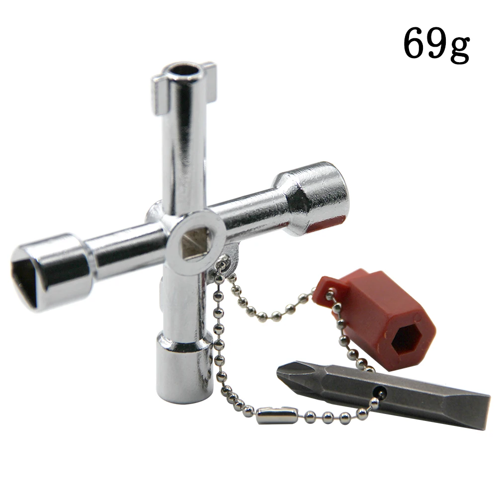 Four-in-one multi-function key wrench electric elevator electric control cabinet valve inner triangle four corners screwdriver - Image 7