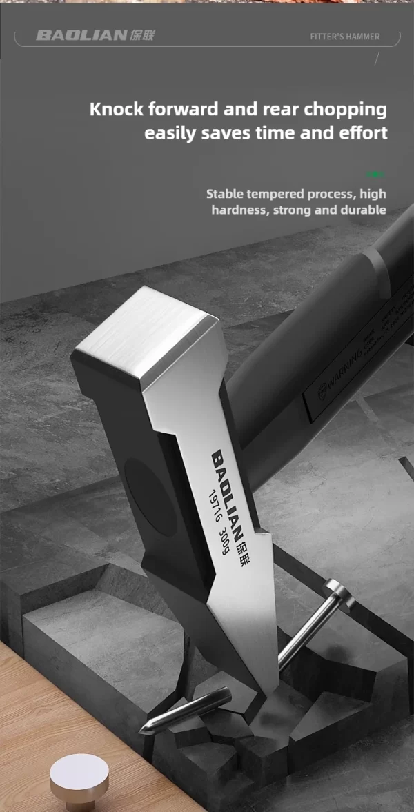 Hardware Tools, Building Decoration, Flat Head Hammer 200g, Plastic Coated Duckbill Hammer - Image 15