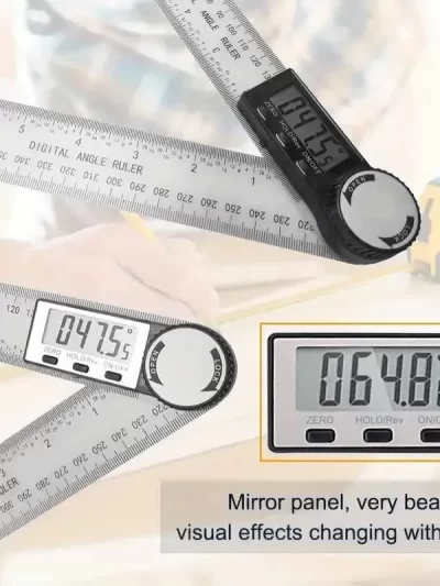 1 PC 2 in 1 Digital Angle Detector Scale Suitable for Woodworking Measurement