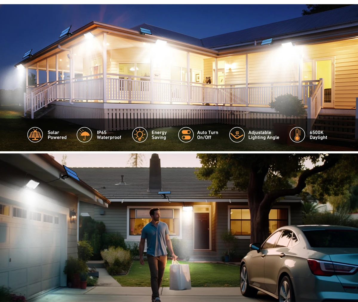 Solar Lights Outdoor 234LED 3 Modes Motion Sensor Flood Lights with Remote - Image 19