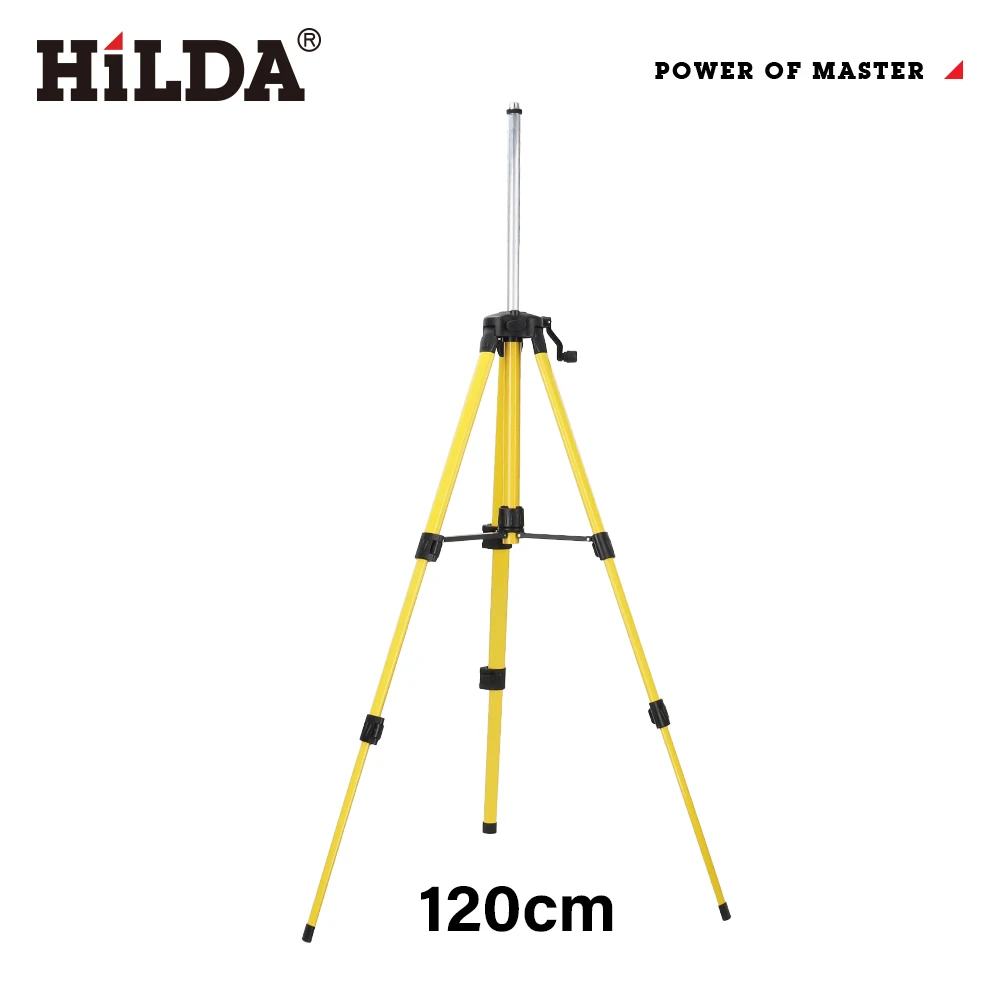 HILDA 1.2M/1.5M 5/8 Inch Adjustable Height Thick Ferroalloy Tripod Laser Level Stand Base for Self Leveling - Image 7