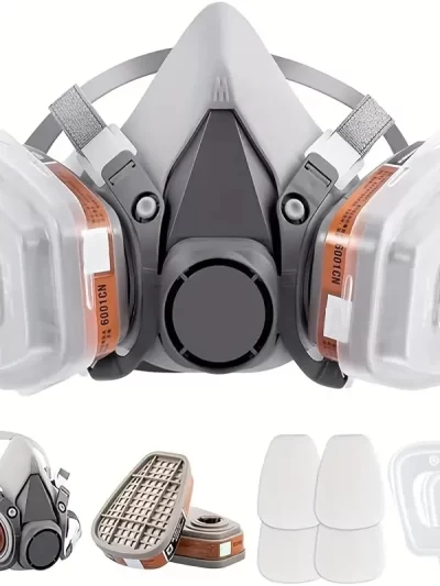 New 7in1/16in1 6200 Dust Gas Respirator Half Face Dust Mask For Painting Spraying Organic Vapor Chemical Gas Filter