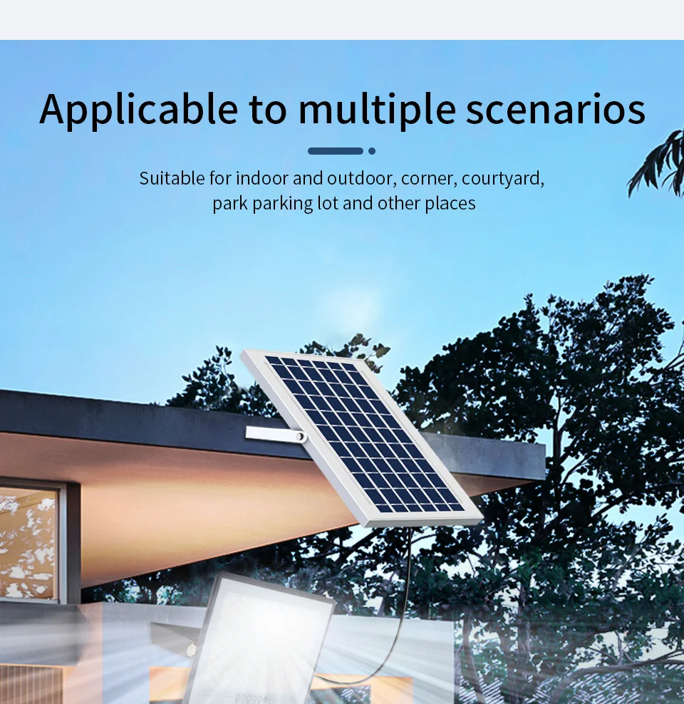 300W Solar Lamp Outdoor Waterproof Spotlights Solar Lights Remote Control Solar Floodlight - Image 22