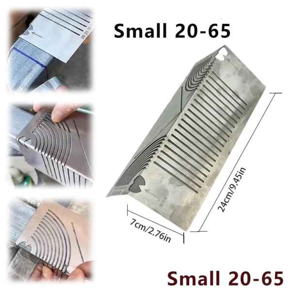 Precise-Flex Angle Arc Marking Tool Efficient Metal Pipe Saddle Cutting Guide Pipefitter Measuring - Image 7