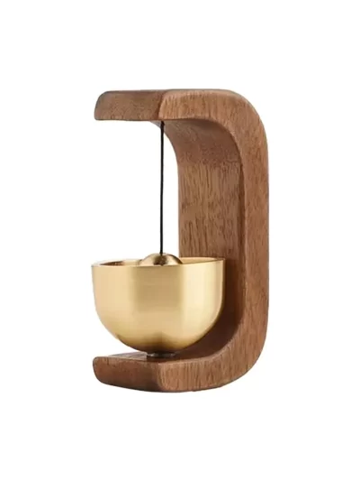 Dopamine Wind-bell Magnetic Inhalation Home Wind-bell Beech Car Into The Door To Remind The Bell Copper Bell Walnut Copper Ornam