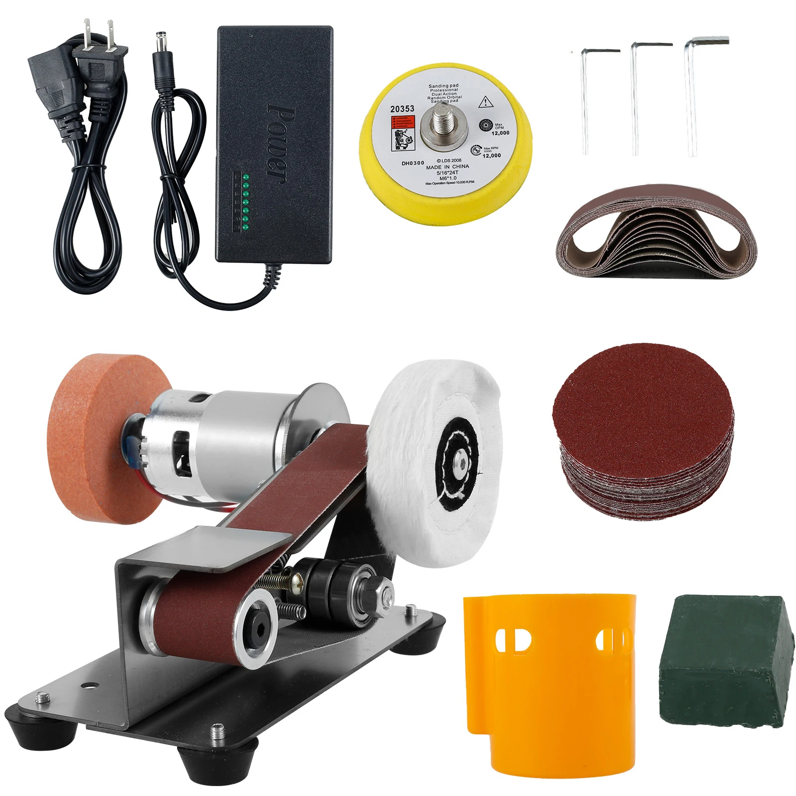 Mini Belt Grinding Machine Tool Sharpening Machine Sanding Grinding Electric - Image 8