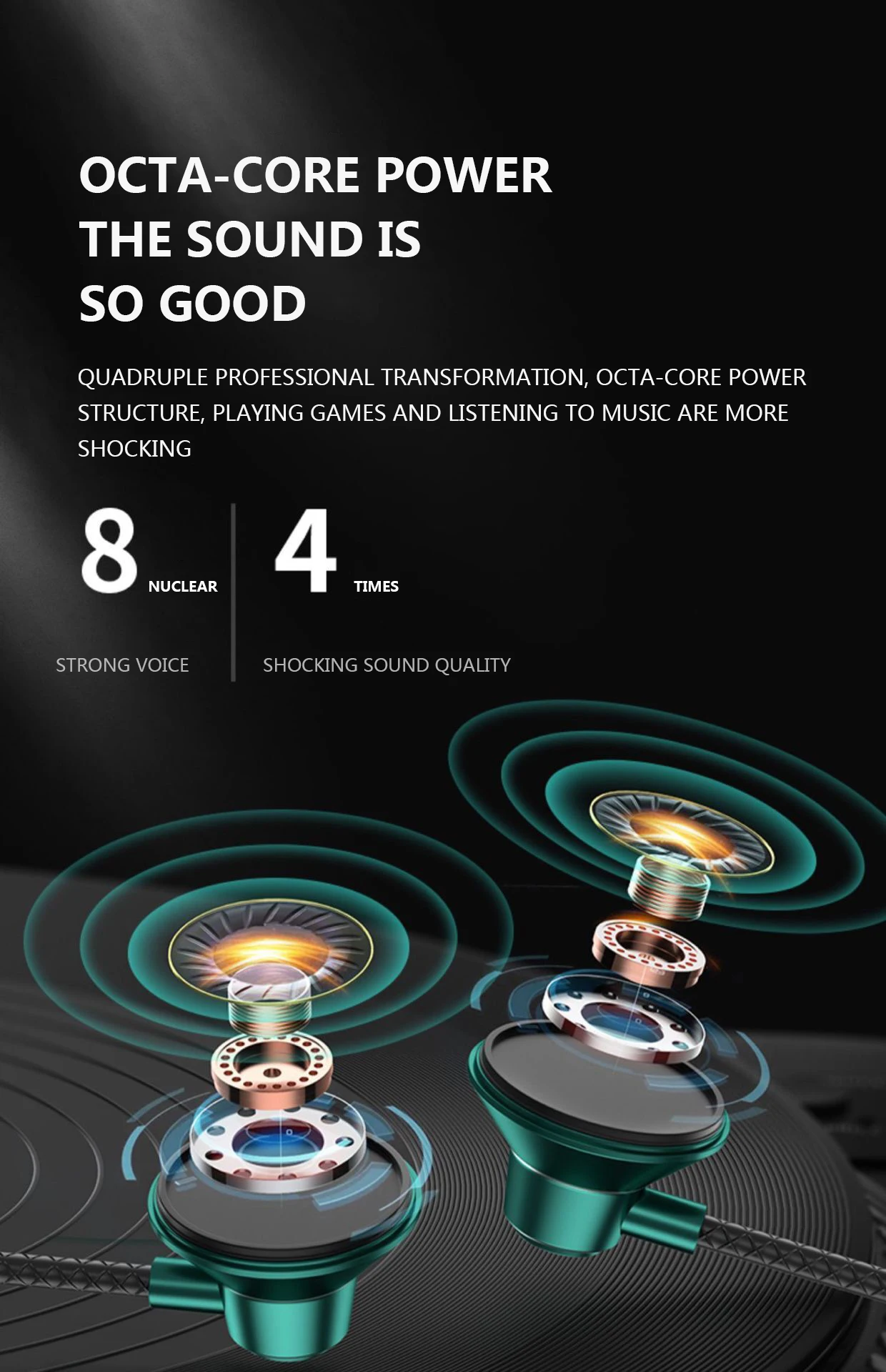 #Type C Headphones HiFi Bass Stereo Volume Control Headset With HD Mic 3.5mm Wired Earbuds For iPhone15/Samsung Galaxy Earphones - Image 12