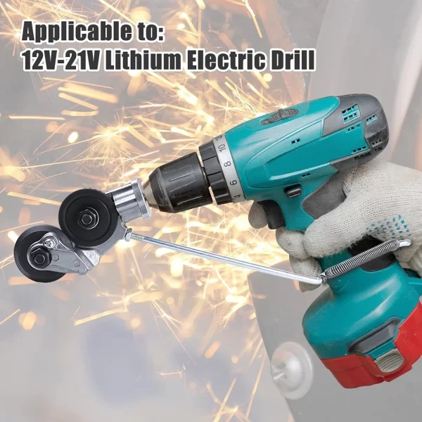 Electric Metal Nibbler Drill Attachment with Adapter DIY Metal Cutter Sheet Drill Attachment for Metal Cutting Copper Cutter - Image 6