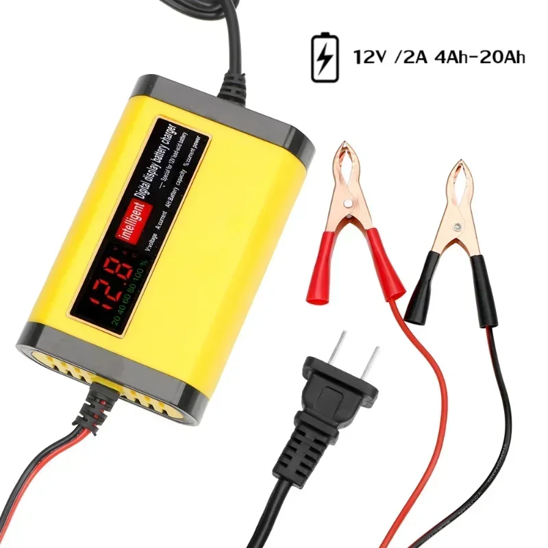 Digital LCD Car Battery Charger 2A – Fully Automatic Charging for AGM, GEL & Lead-Acid Batteries - Image 7
