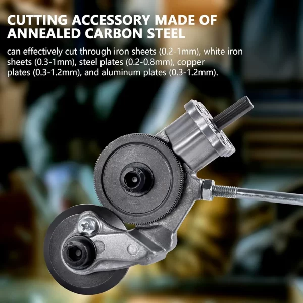 Electric Metal Nibbler Drill Attachment with Adapter DIY Metal Cutter Sheet Drill Attachment for Metal Cutting Copper Cutter - Image 16