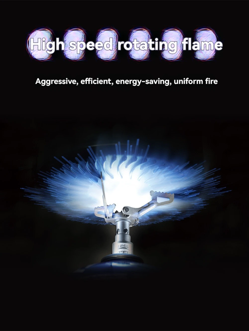 BRS-3000T Titanium Mini Camping Gas Burners 25g One-Piece Pocket Stove - Image 9