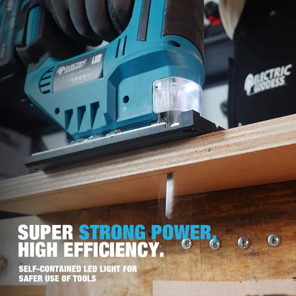3500RPM Electric Curved Saw Cordless Jig Saw Portable Multifunction Carpenter Power Tool For Makita 18V Battery Pin - Image 4