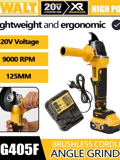 DeWalt Angle Grinder Brushless Handheld Grinding Machine Polishing