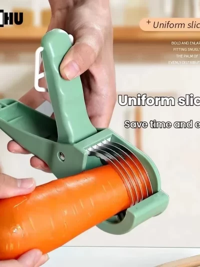 HooFun Kitchen Tools Stainless Steel Vegetable and Fruit Slicer