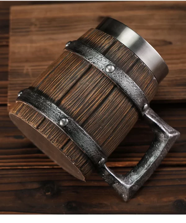 Hot-selling Wooden Barrel Beer mug , Large-capacity  Coffee mug - Image 13