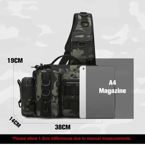 Fishing Tackle Backpack Lure Box Gear Storage Bag Fanny Pack - Image 11