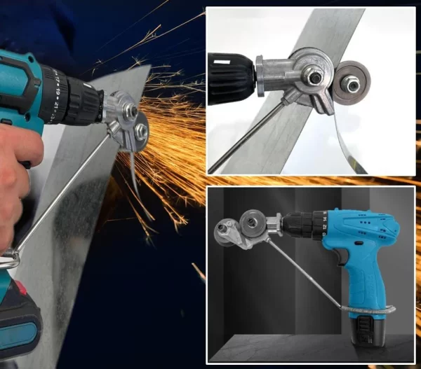 Electric Metal Nibbler Drill Attachment with Adapter DIY Metal Cutter Sheet Drill Attachment for Metal Cutting Copper Cutter - Image 11