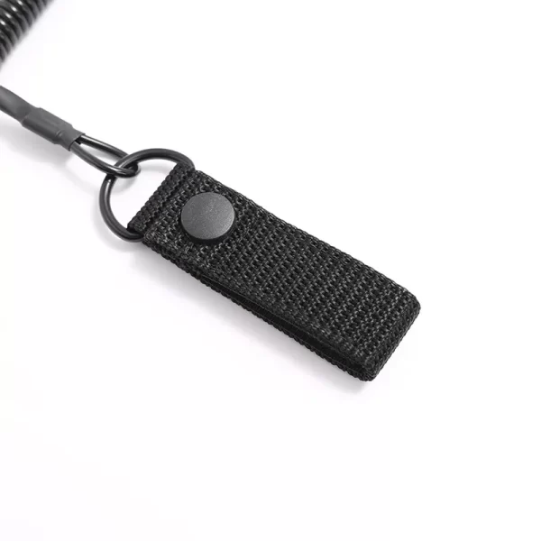 Tactical Anti-lost Elastic Lanyard Anti-theft Anti-cut Military Spring Seat Belt Gun Rope Key Ring - Image 4