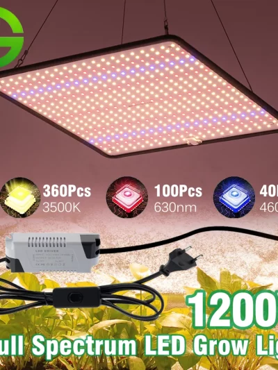 LED Grow Light Full Spectrum Phyto Lamp AC85-240V 40W