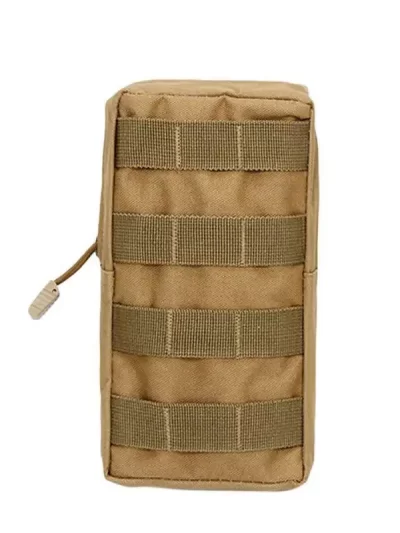 Outdoor Tactical Molle Waist Bag 600D Oxford Khaki Storage Fanny Pack