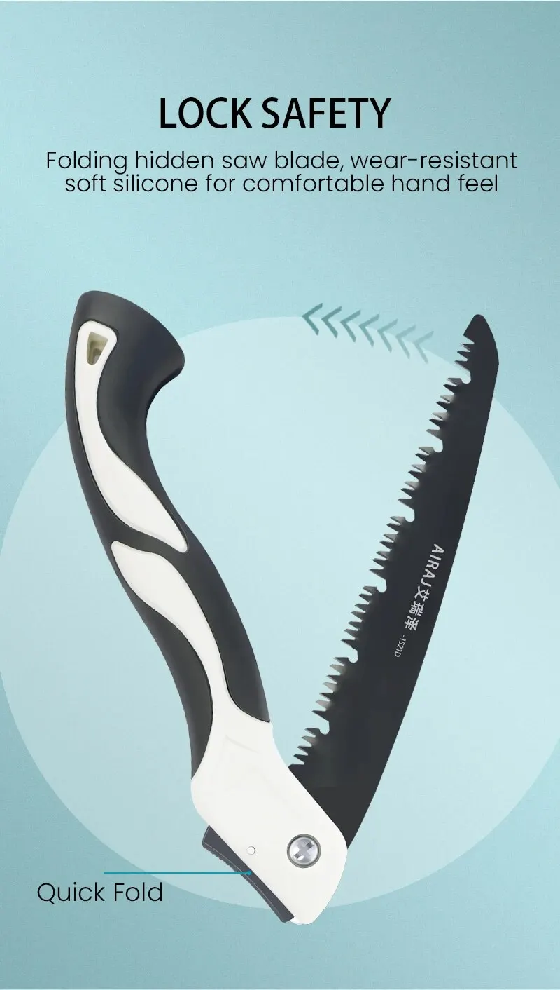 AIRAJ Woodworking Folding Saw Multifunction Cutting Wood Sharp - Image 14