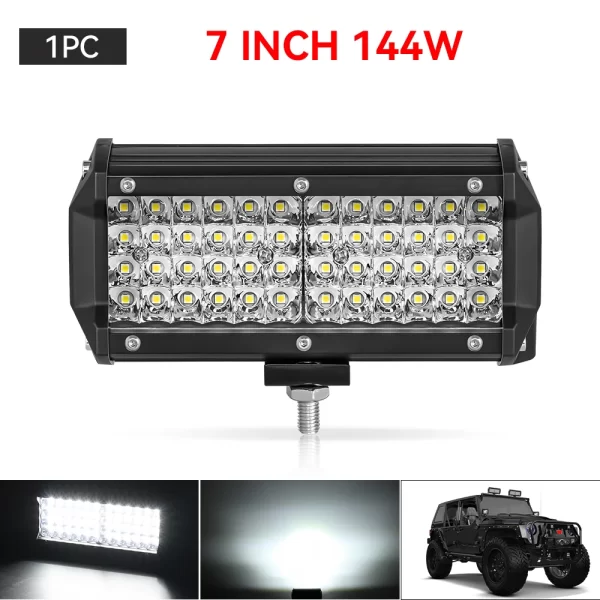 12V 24V Headlight Truck Farm Tractor Boat SUV ATV Light Bar/work Light Car LED Light Bar Offroad 4x4 Spotlights - Image 13