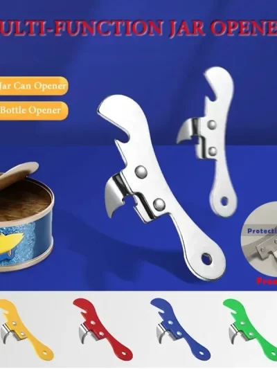 Multifunction Can Opener Stainless Steel Safety Side Cut Manual