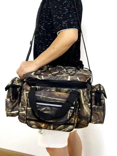 50*30*25cm Waterproof Fishing Bag Nylon Large Capacity Multi-Purpose Fishing Tackle Bag