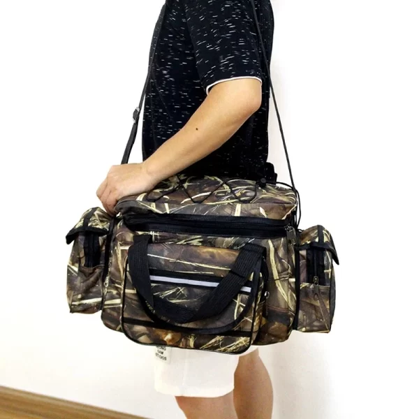 50*30*25cm Waterproof Fishing Bag Nylon Large Capacity Multi-Purpose Fishing Tackle Bag