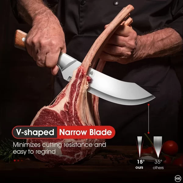 BAKULI-1PC Boning Knife, Precision Boning Knife: Stainless Steel, Ergonomic Grip - Image 3