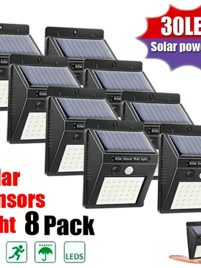 30 LED Solar Light PIR Motion Sensor Wall Light Outdoor Solar Lamp Waterproof