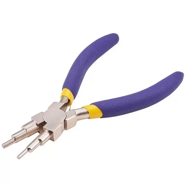 6-in-1 Carbon Steel Round Nose Jewelry Pliers Bail Making Pliers DIY Hand Tool Metal Lobster Buckle Earring Hooks Six-section - Image 2