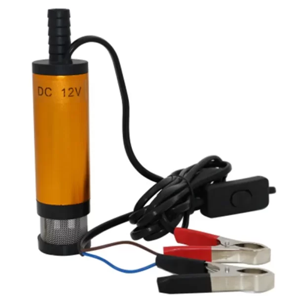 Portable Mini 12V 24V DC Electric Submersible Pump For Pumping Diesel Oil Water Aluminum Alloy Shell 12L/min Fuel Transfer Pump - Image 2